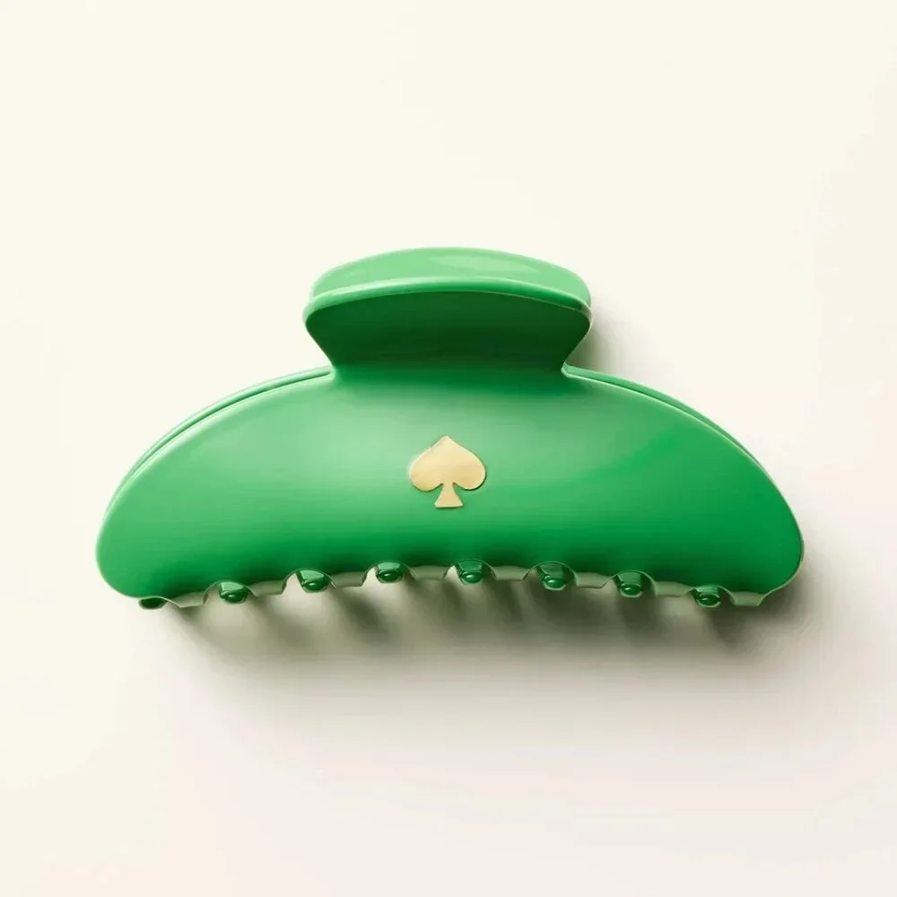 KATE SPADE NEW YORK x TARGET Plastic‎ Claw Hair Clip Green LIMITED EDITION